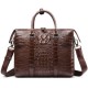 Luxury Gift Custom Men Business Bag Genuine Crocodile Leather Briefcase